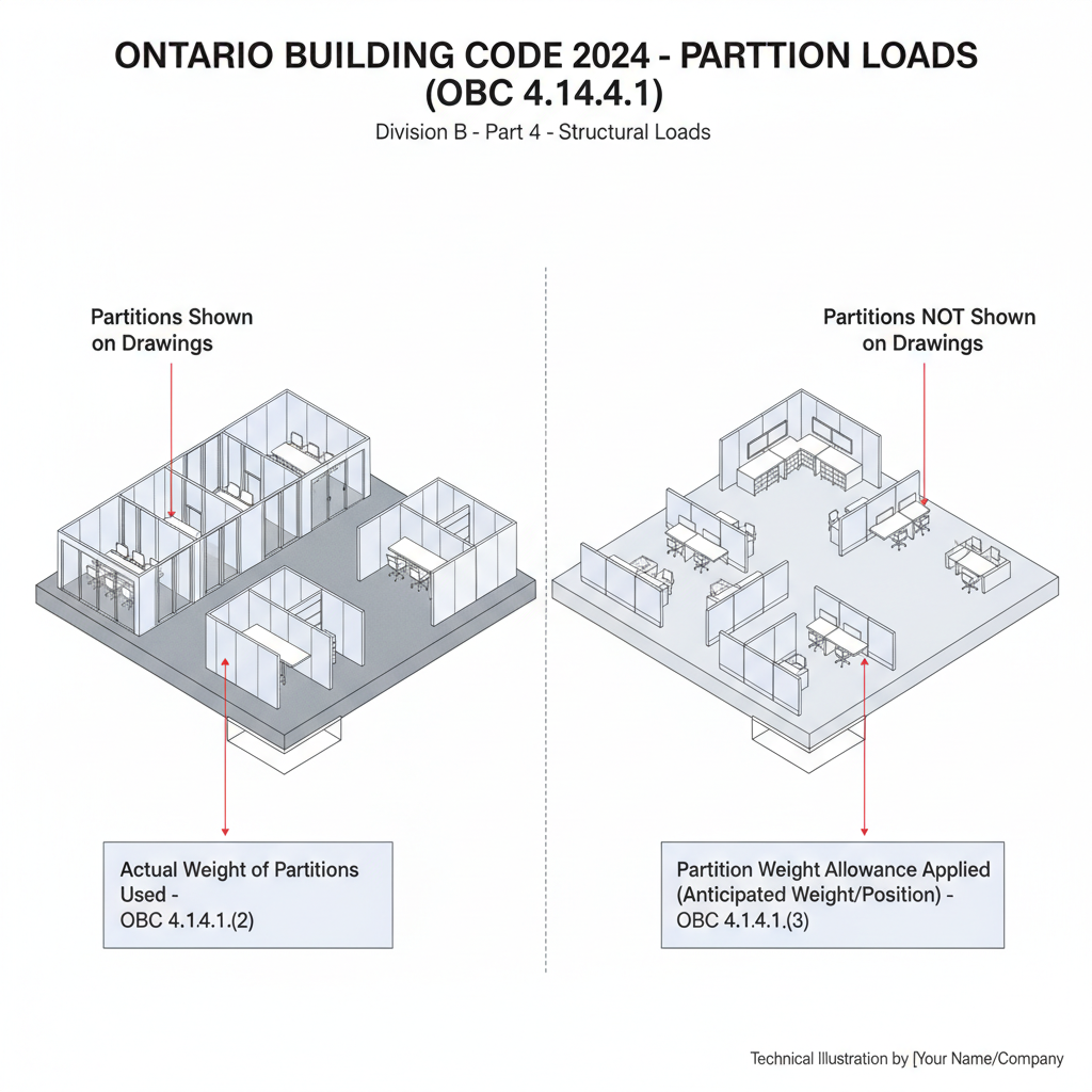 Ontario Building Code 2024: Guide to Partition and Live Loads for Construction in London, Ontario