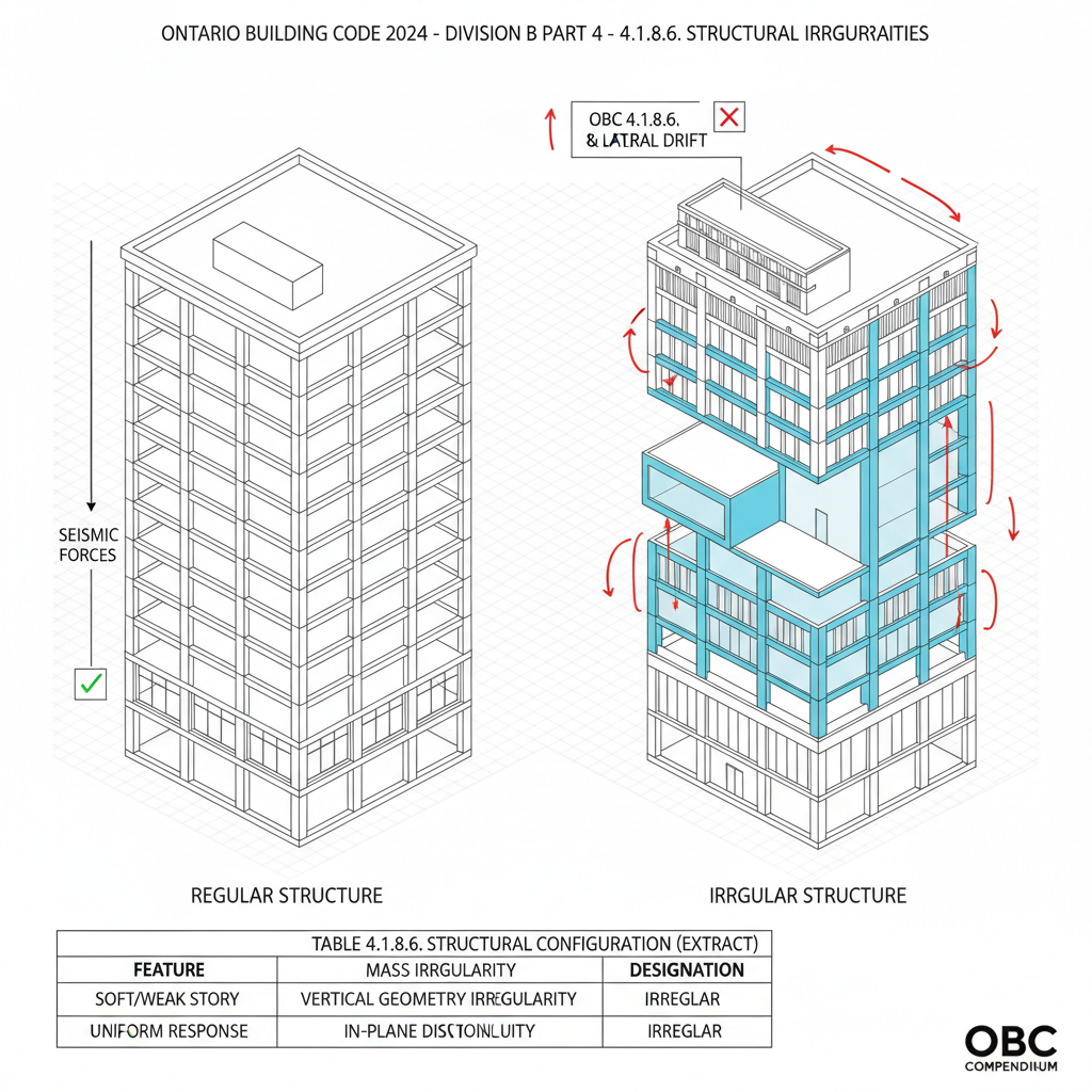 Understanding OBC 4.1.8.6: Structural Configuration and Seismic Irregularities for Ontario Construction