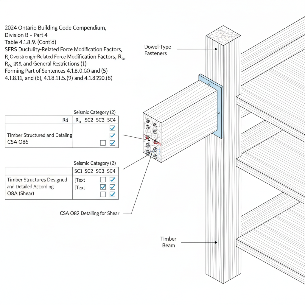 OBC 2024 Guide: Seismic Force Resisting Systems (SFRS) and Modification Factors
