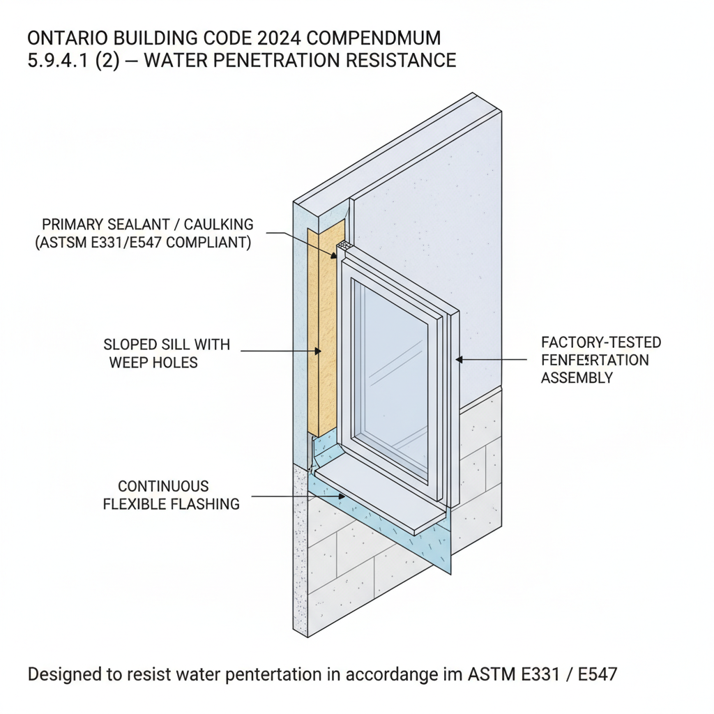 OBC 2024 Guide: Fenestration Water Penetration and EIFS Standards for Ontario Construction