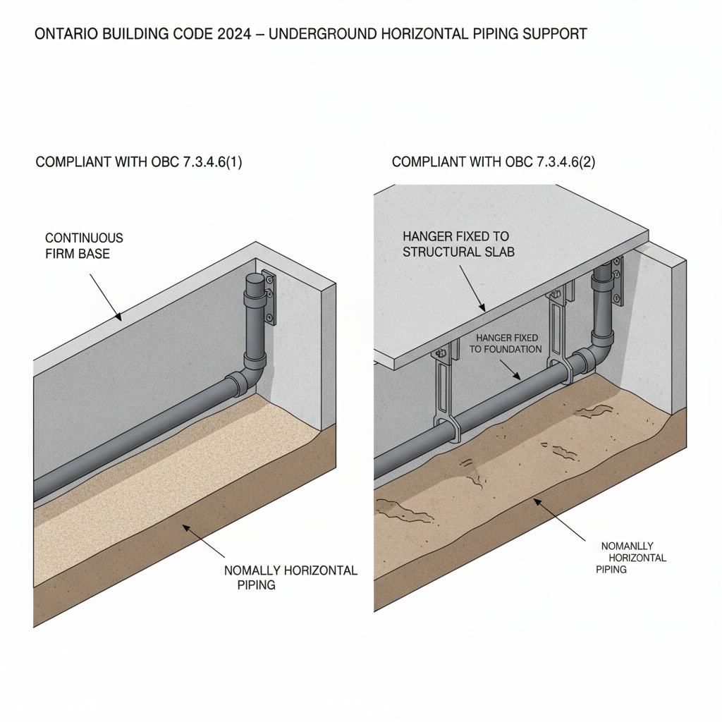 2024 Ontario Building Code Guide: Piping Support and Protection Standards