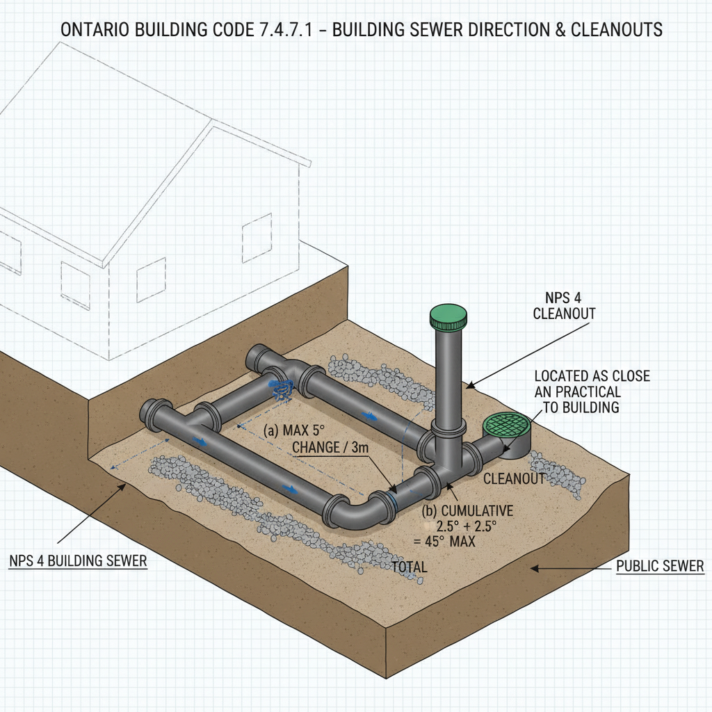 2024 Ontario Building Code Cleanout Standards: Building Sewers and Drains Guide