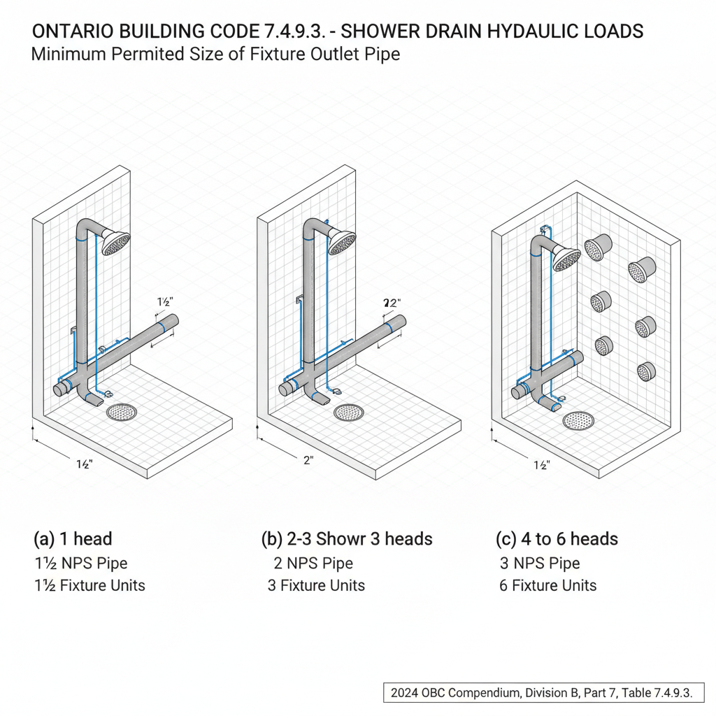2024 Ontario Building Code: Plumbing Fixture Pipe Sizes and Drainage Standards in London, Ontario