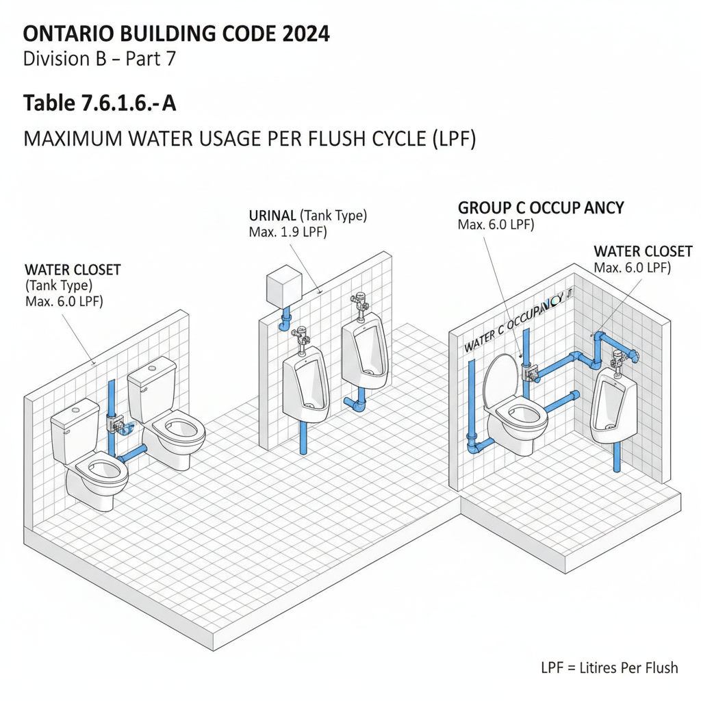 OBC 2024 Standards: Water Efficiency and Relief Valve Requirements for Ontario Construction