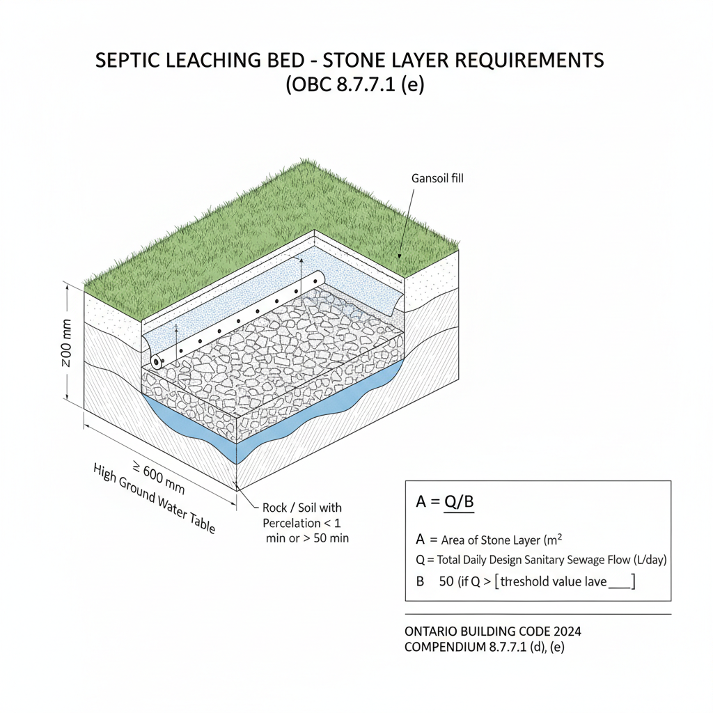 OBC 2024 Section 8.7.7.1: Guide to Type A Dispersal Bed and Septic System Design