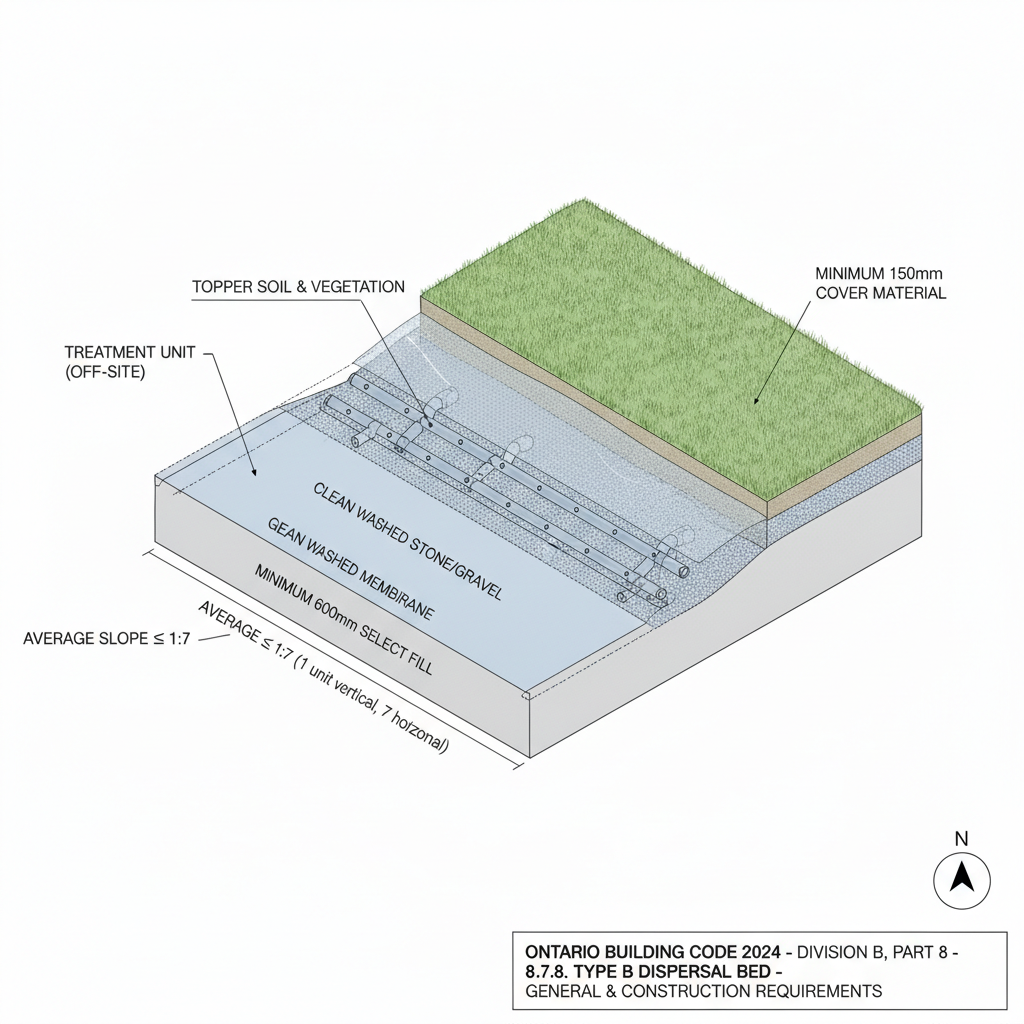 Comprehensive Guide to Type B Dispersal Beds: OBC Section 8.7.8 Septic Requirements