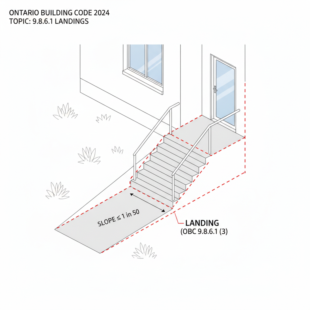 Ontario Building Code 9.8.6 Landing Requirements: Expert Guide by empcontracting.ca Inc.