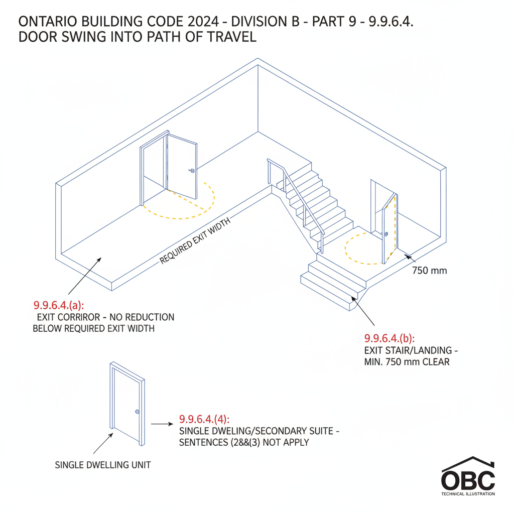 Ontario Building Code 2024: Essential Exit Door Height, Width, and Swing Requirements