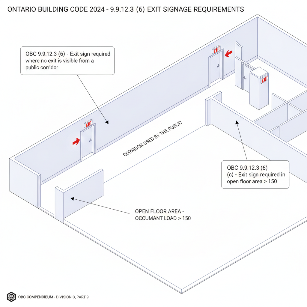 OBC 2024 Guide: Exit Signage and Emergency Lighting Requirements in Ontario
