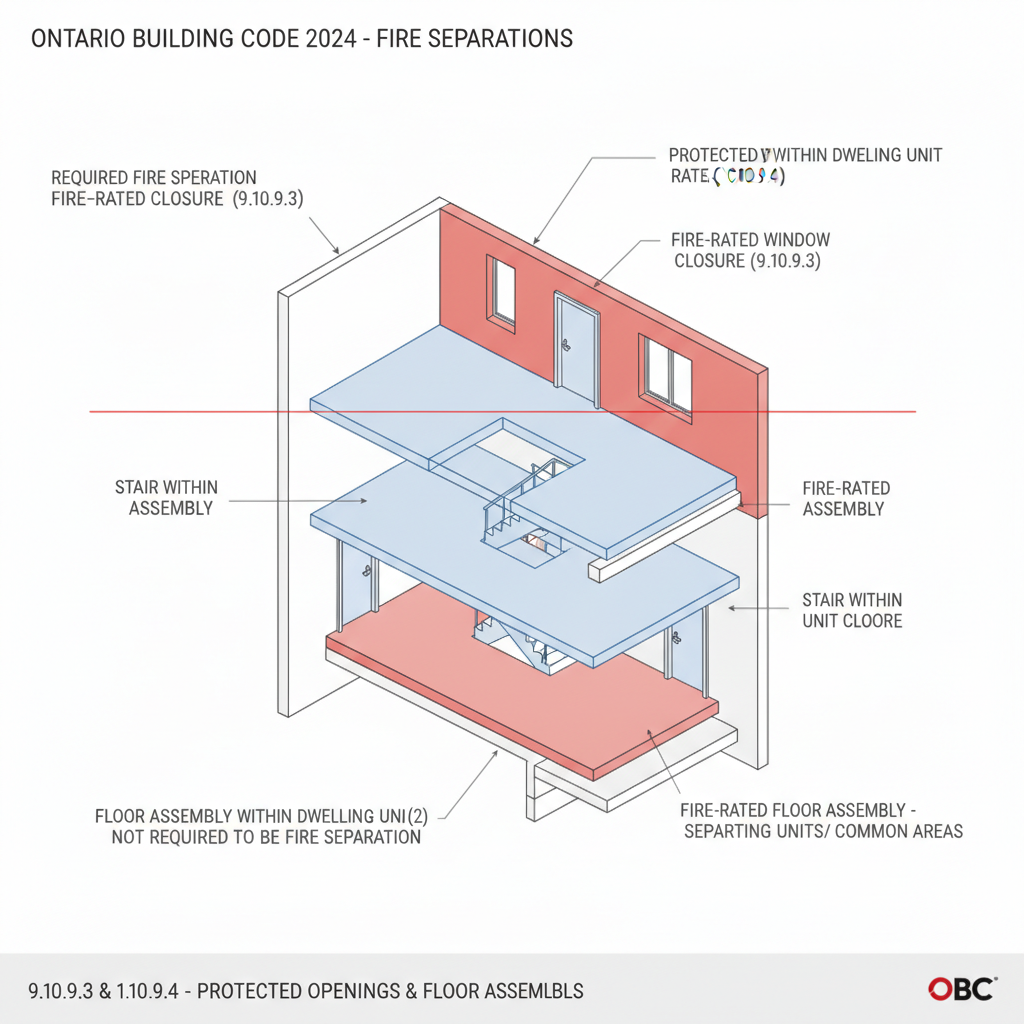 2024 Ontario Building Code Guide: Fire Separations and Piping Penetrations for Residential Projects