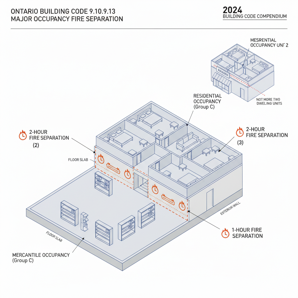 OBC Fire Separation Requirements for Residential & Mercantile Suites | London, Ontario
