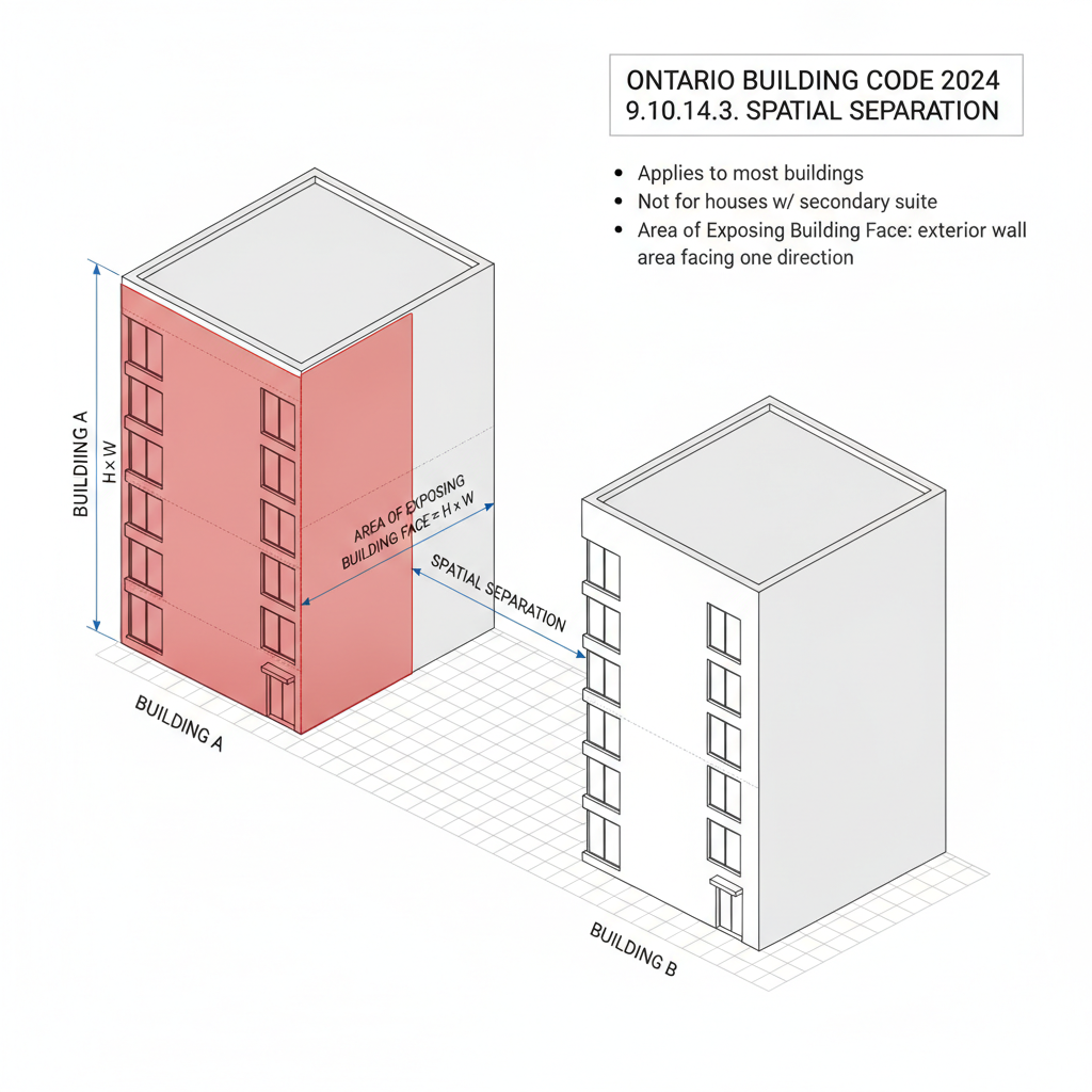 Understanding OBC 9.10.14 Spatial Separation: Guidelines for Construction in London, Ontario