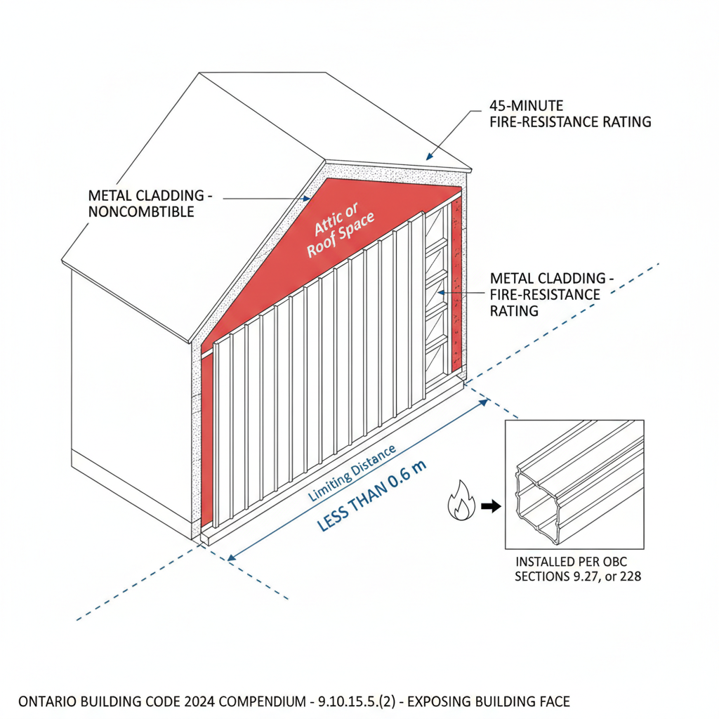 OBC 9.10.15.5 Guide: Fire-Resistance Ratings and Limiting Distance in Ontario