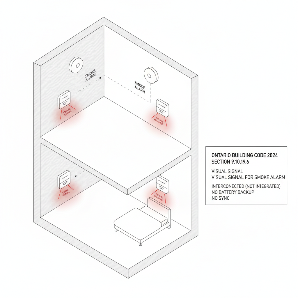 2024 Ontario Building Code: Smoke Alarm Power, Interconnection, and Silencing Standards