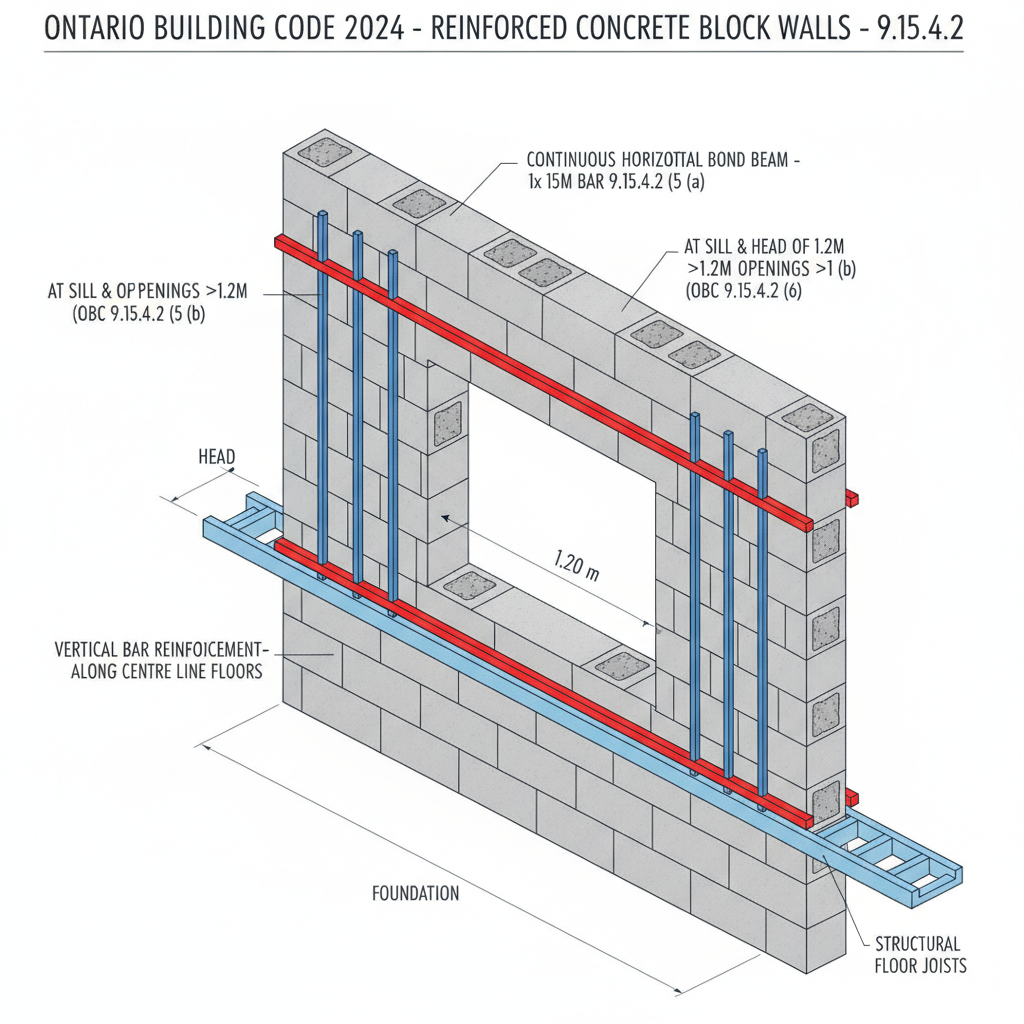2024 Ontario Building Code Guide: Foundation Wall Thickness and Reinforcement for London Home Builders