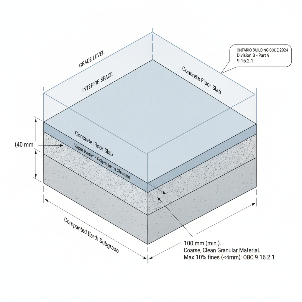 Ontario Building Code 9.16: Expert Guide to Floors-on-Ground and Granular Fill Standards