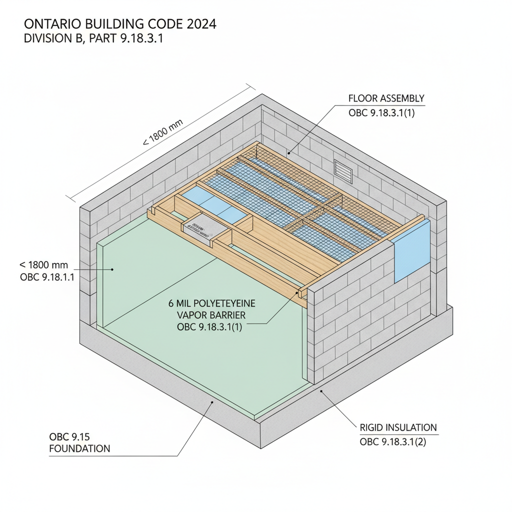 2024 Ontario Building Code Crawl Space Regulations: A Guide by empcontracting.ca Inc.