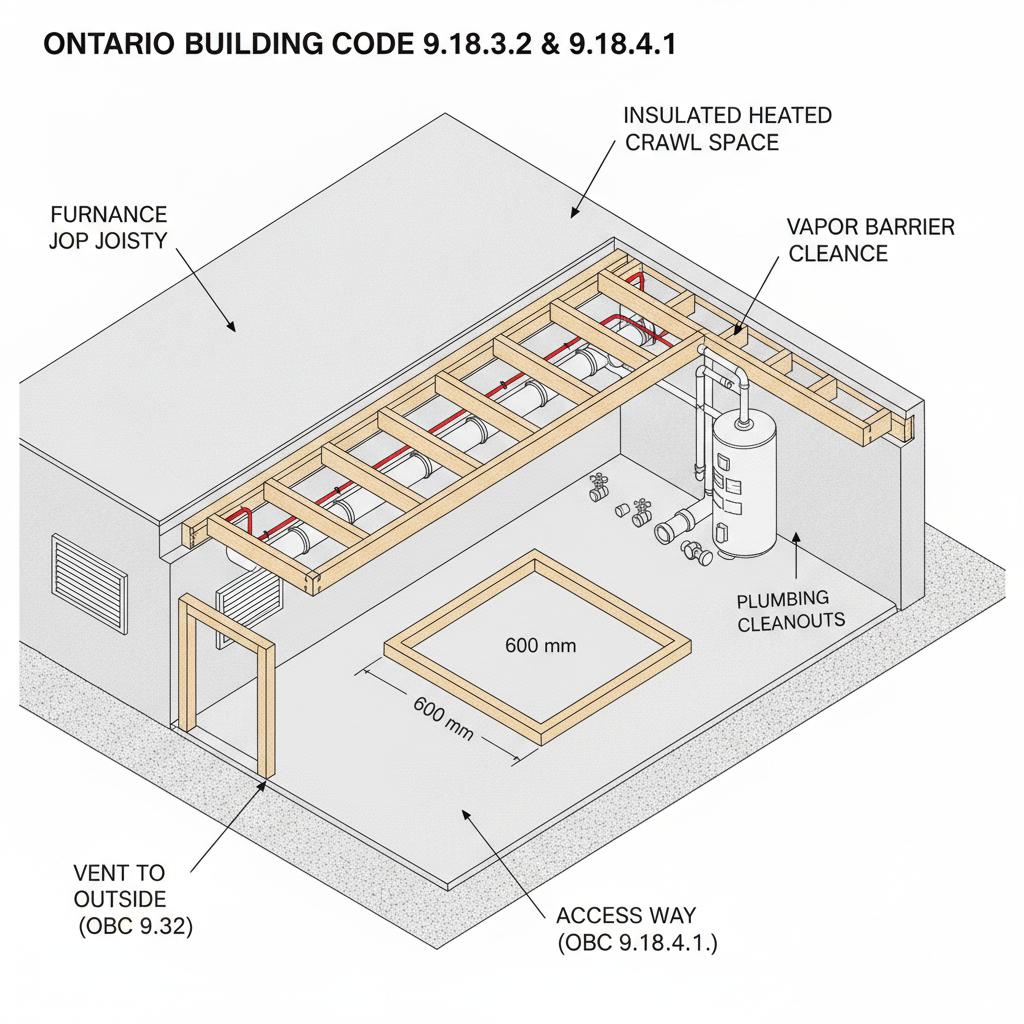 Ontario Building Code Crawl Space Regulations: A Guide by empcontracting.ca Inc. your Construction Contractor in London, Ontario