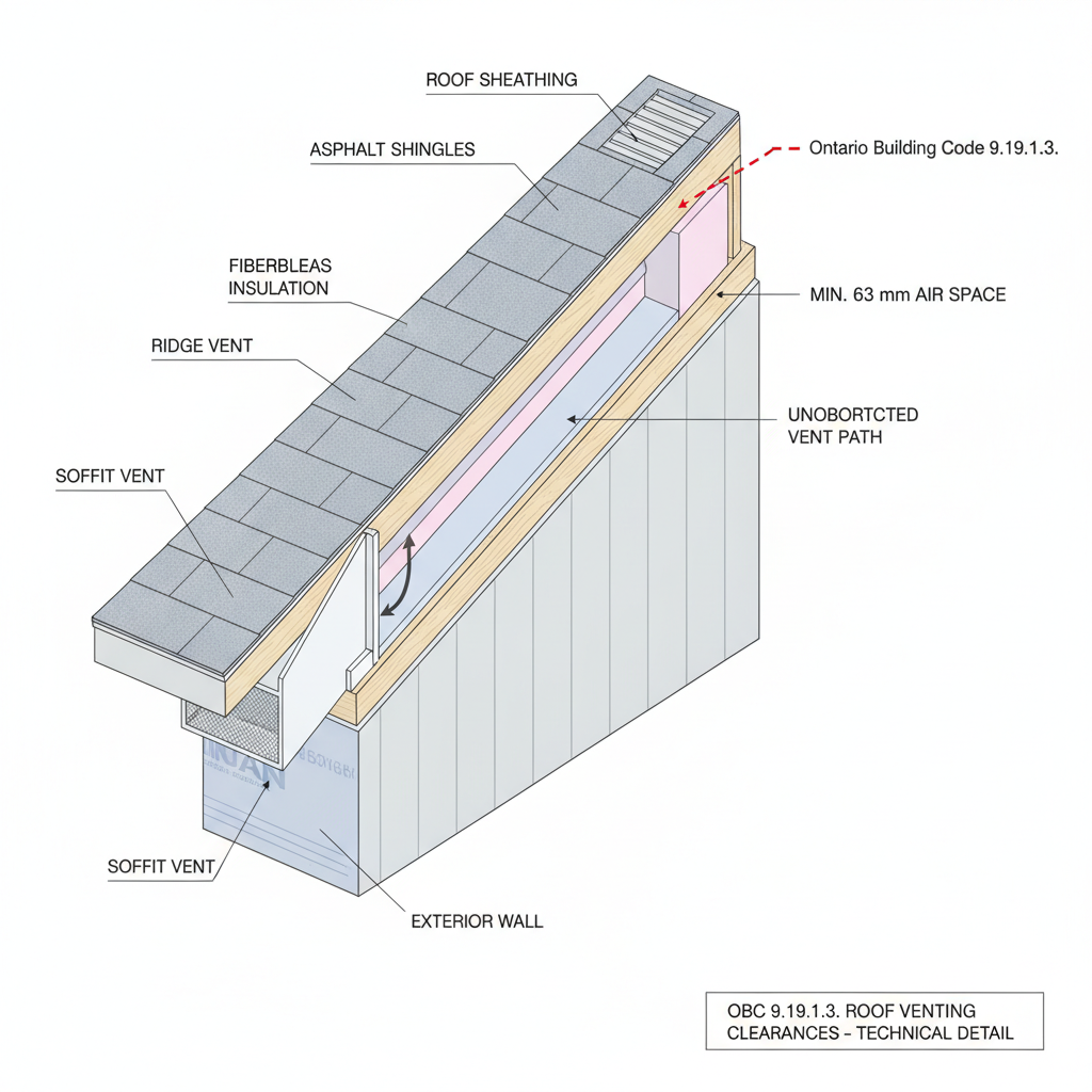 2024 Ontario Building Code: Attic Ventilation Clearances and Access Hatch Standards