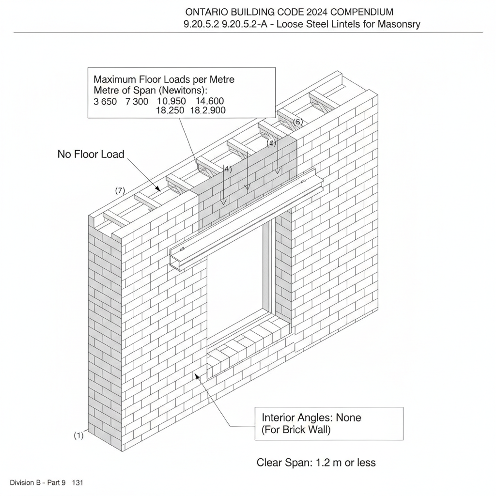 2024 Ontario Building Code Guide: Loose Steel Lintels for Masonry Construction