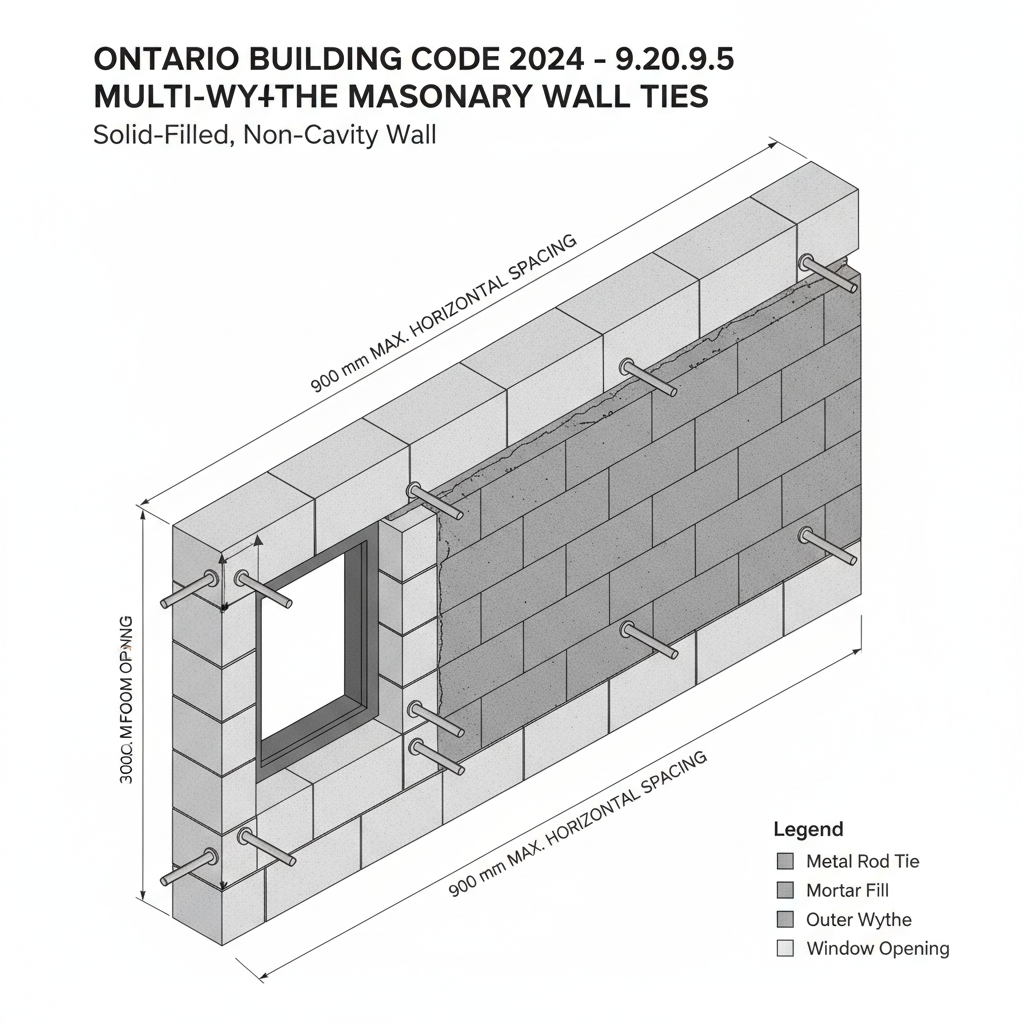 OBC 9.20.9.5 Standards: Masonry Veneer and Wall Tie Requirements for Ontario Projects