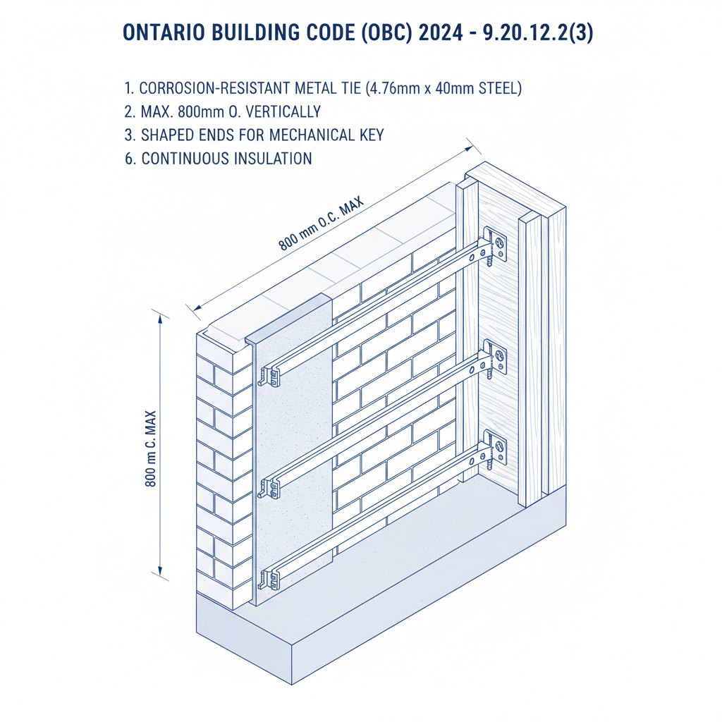 OBC Masonry Anchoring and Corbelling Standards | empcontracting.ca Inc. your construction contractor in London, Ontario
