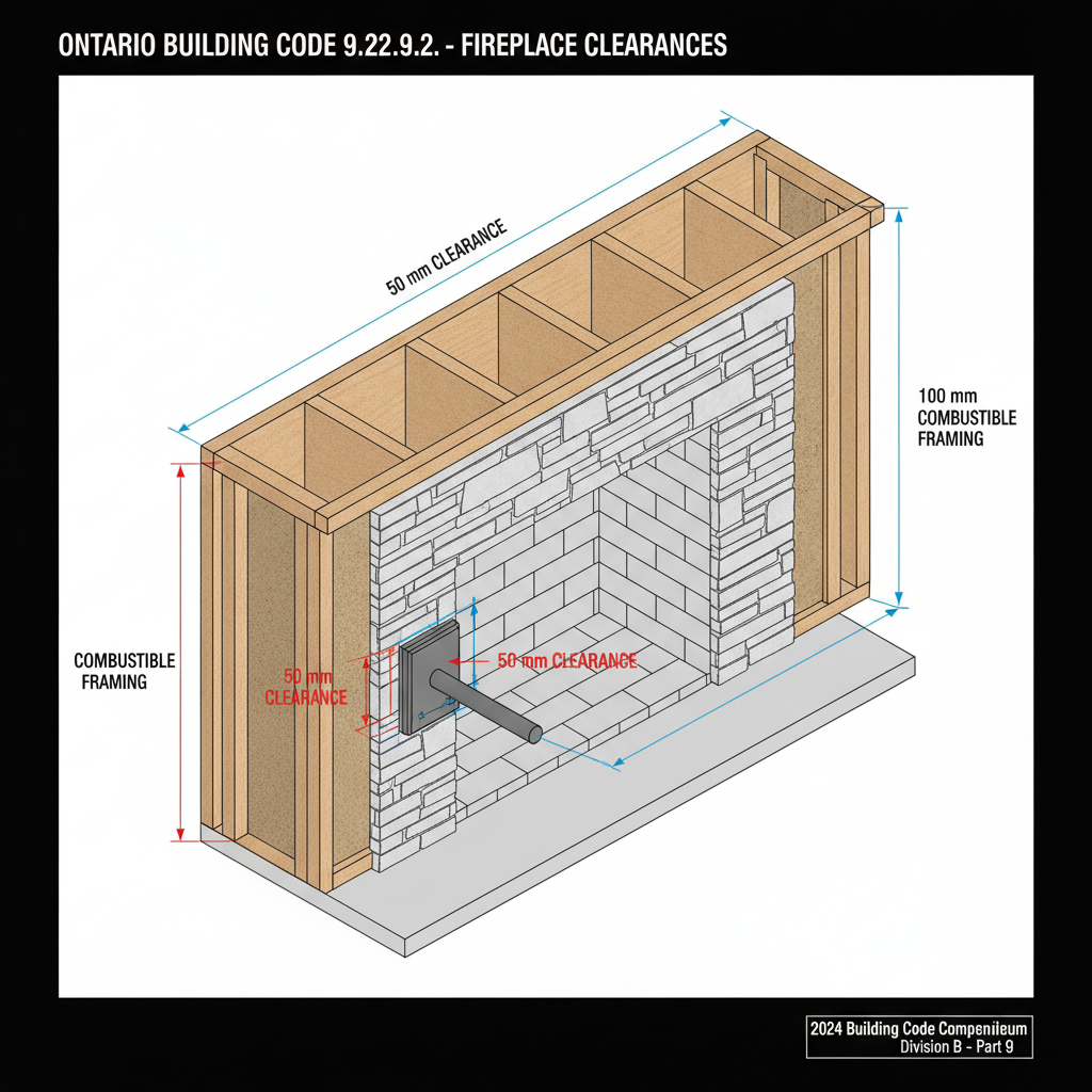 Ontario Building Code 2024 Guide: Fireplace Clearances and Wood Frame Construction Standards