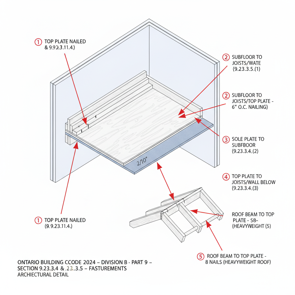 OBC 2024 Fastening Standards for Sheathing and Subflooring | empcontracting.ca Inc.