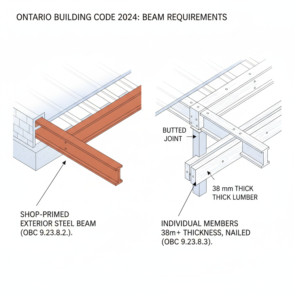 2024 Ontario Building Code Requirements for Wood Beams and Floor Joists | empcontracting.ca Inc.