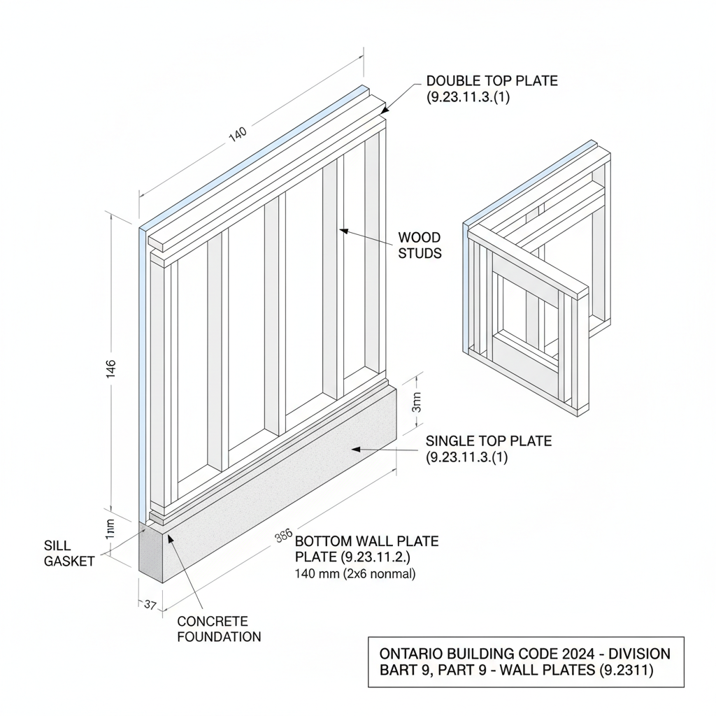 Ontario Building Code 9.23.11: Wall Plate Standards for London Contractors