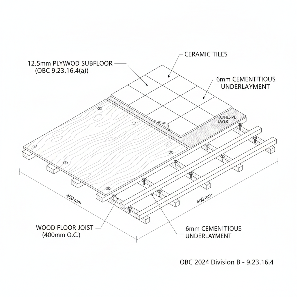 2024 Ontario Building Code: Subfloor and Roof Sheathing Standards for London Construction