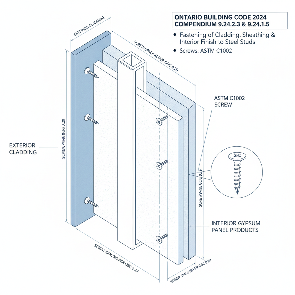 2024 Ontario Building Code (OBC) Guide: Steel Stud Framing & Runner Requirements for London Construction