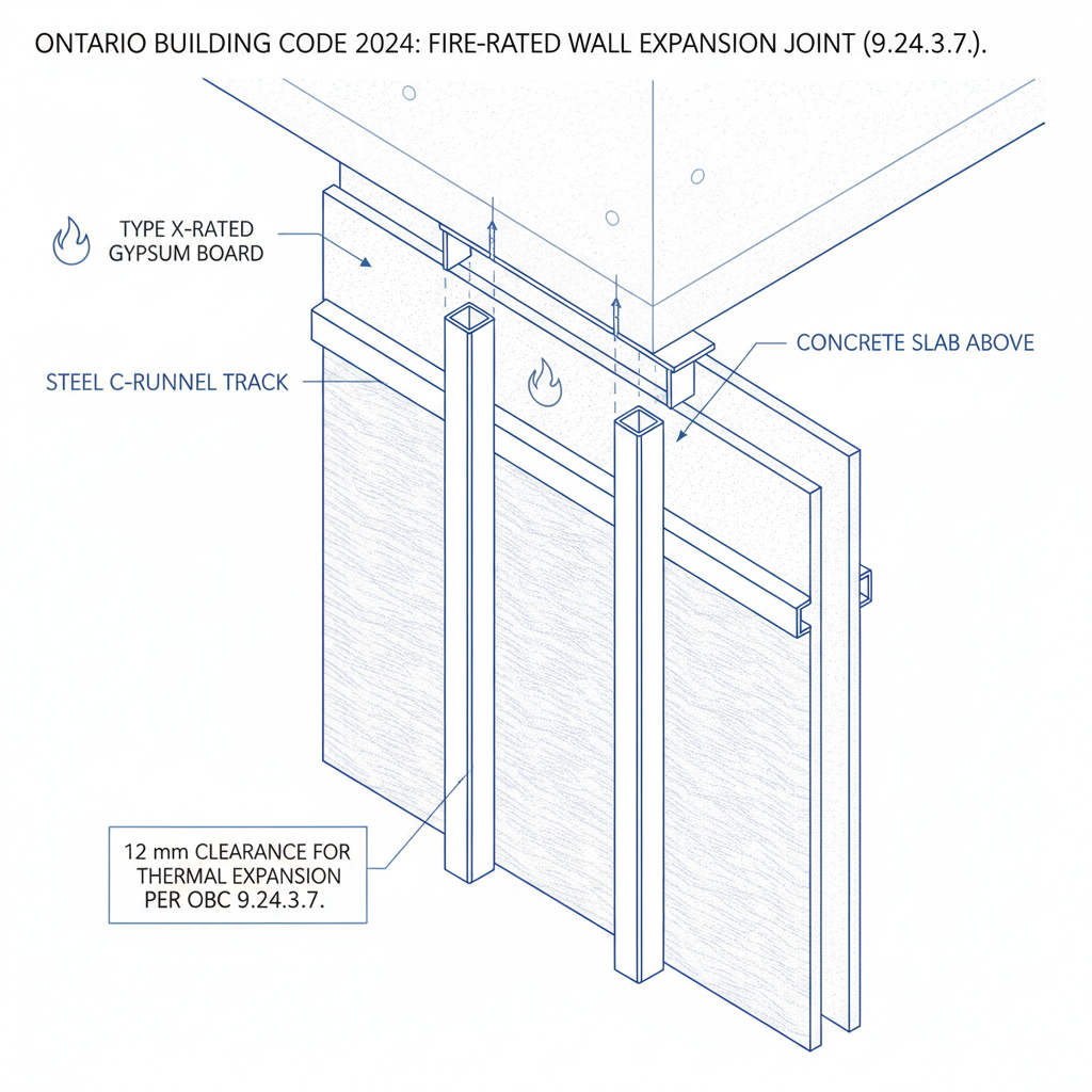 2024 Ontario Building Code: Steel Stud Framing Standards for Fire-Rated Walls