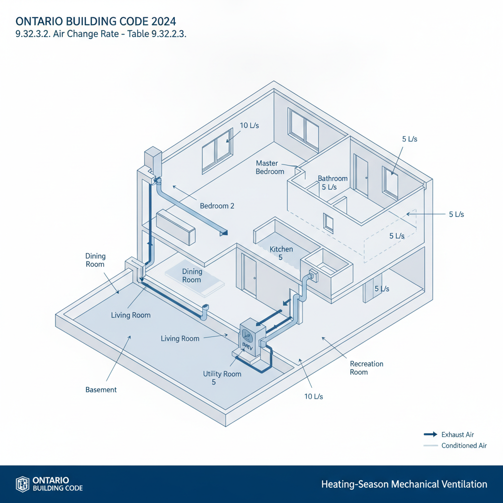 Ontario Building Code 2024: Residential Mechanical Ventilation and Air Change Rates