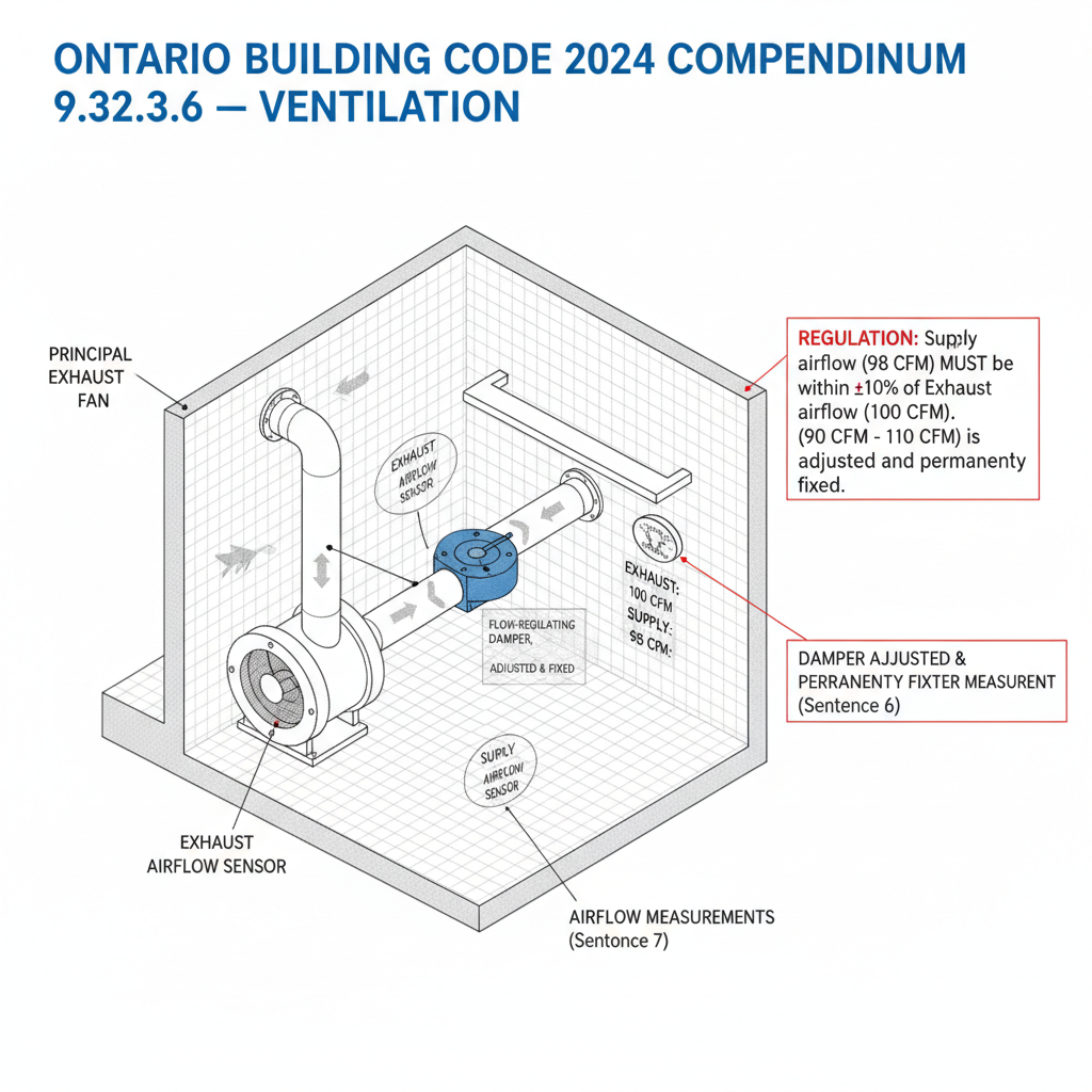 OBC 2024 Section 9.32.3.6: Residential Ventilation and Outdoor Air Supply Standards