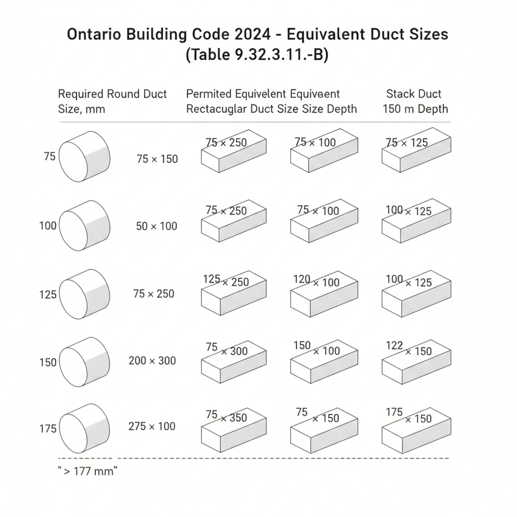Ontario Building Code Guide: Ventilation Duct Sizing and HRV Standards for 2024