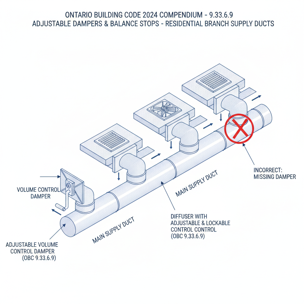 Ontario Building Code HVAC Standards: Warm-Air Outlets and Air Distribution Requirements