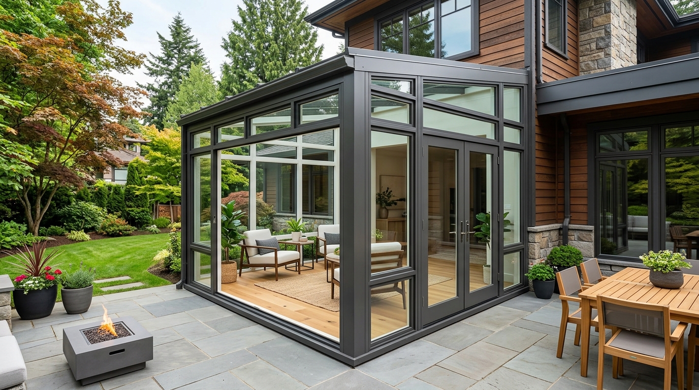 Premium Sunroom Lean-To Frame & Glass Kit (10x10) 2026